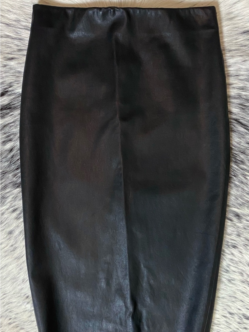 Robert Rodriguez High Waist Leather Pencil Skirt 2